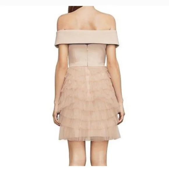 BCBG MaxAzria Marquise Off The Shoulder Ruffle dress - Picture 2 of 4